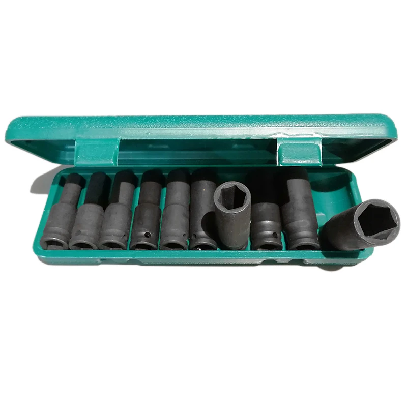 10PCS ударная головка 8 22 мм метрический Drive сильный и Heavy Duty Набор торцевых головок