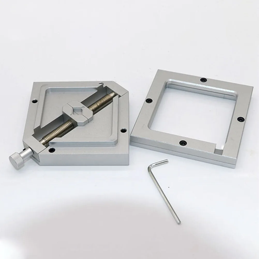 

90x90mm Fixture Jig Directly Heated Easy Install Universal Aluminum Alloy Stencil Clamp Reballing Station Durable Manual