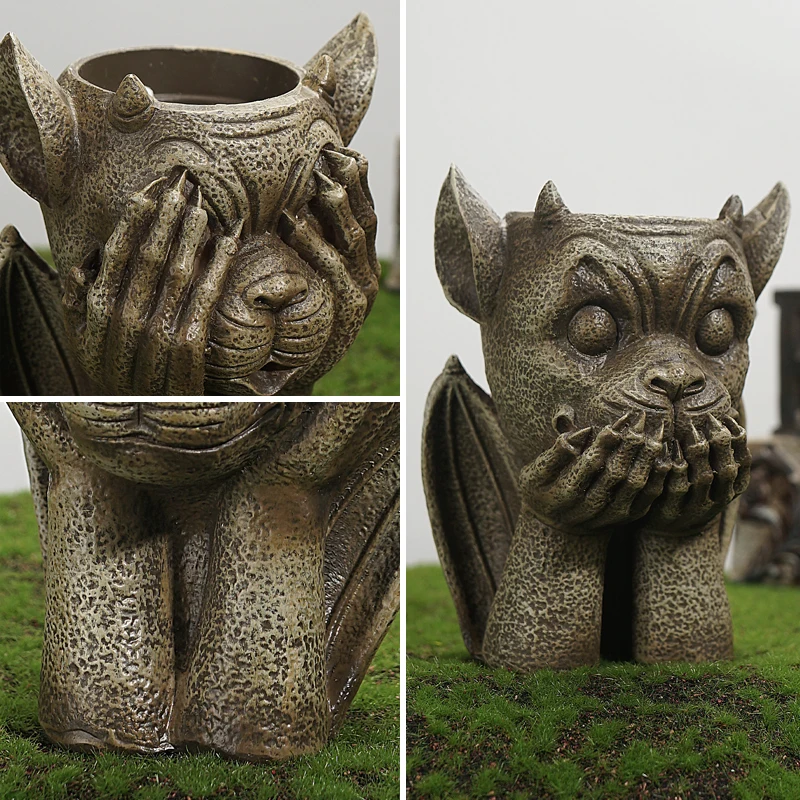 Цветочная ваза NORTHEUINS из смолы фигурки для интерьера абстрактный монстр