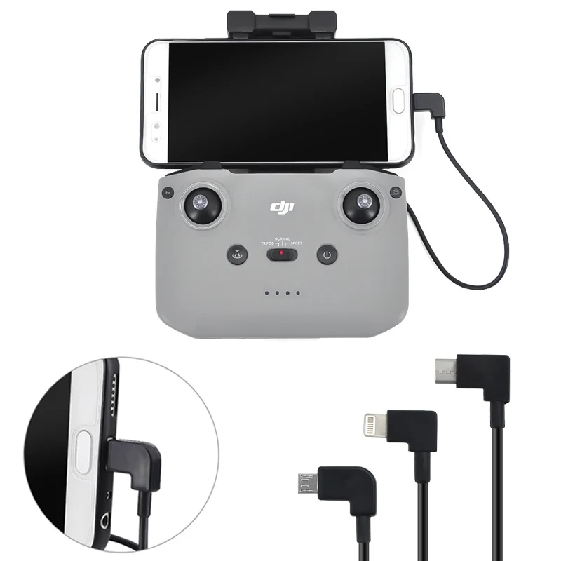 30 см USB кабель для Mavic Air 2 Type-C Micro-USB Lightning Удлиненный пульт дистанционного