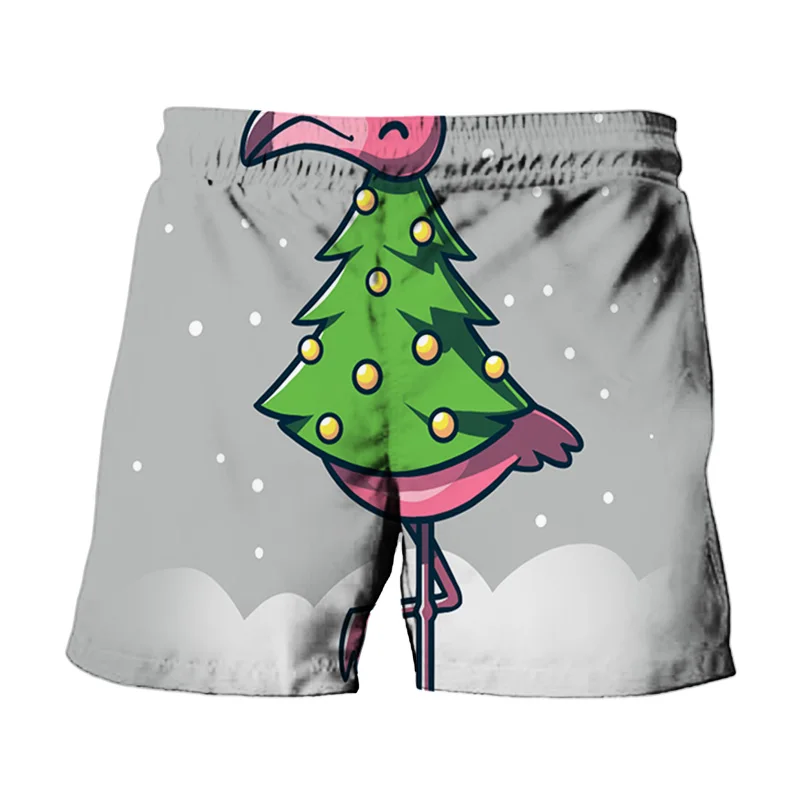

2021 Hot Sale Summer 3D Printing Men's Flamingo Cool Hip-Hop Beach Shorts Quick-Drying Men's Surf Swimming Shorts S-6XL