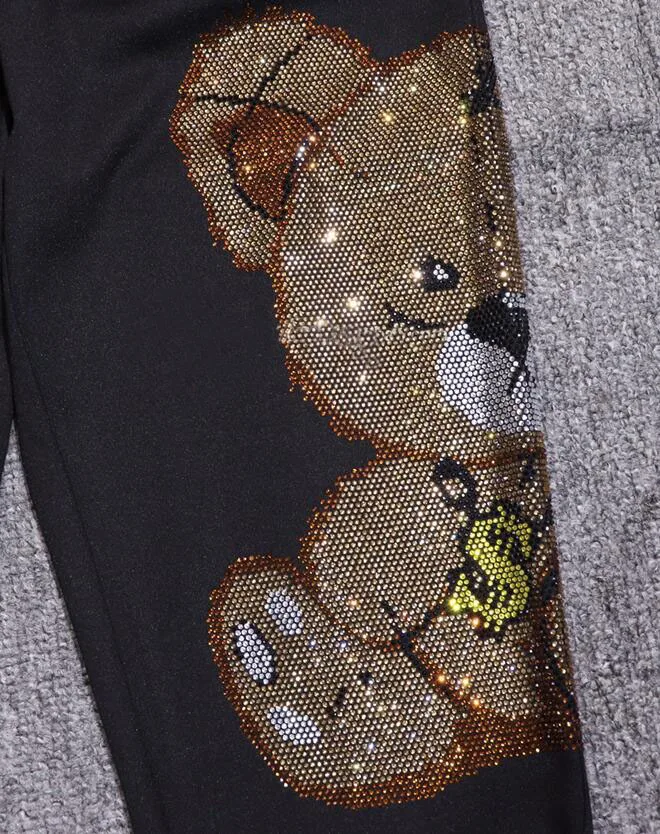 hot sale brand women diamond summer girls rhinestones sets female streetswear tracksuits 2 piece free global shipping