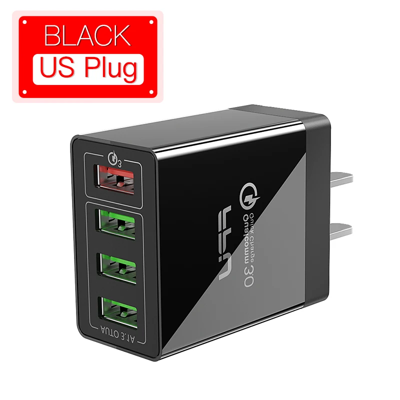 US Plug - Black FPU Быстрая зарядка 4,0 3,0 USB зарядное устройство 48 Вт QC QC3.0 быстрое зарядное устройство настенный адаптер многопортовый портативный мобильный телефон зарядное устройство для Xiaomi - Тип штекера: US Plug - Black