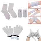 Электродные лечебные перчатки TENS, нарукавники, проводящий кабель для магнитного массажа тела, аксессуары, Серебряное волокно