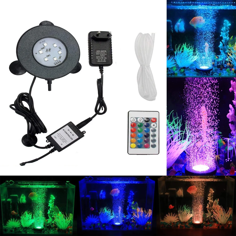 RGB аквариум круглый свет точесветильник s Садовый пруд бассейн увеличение