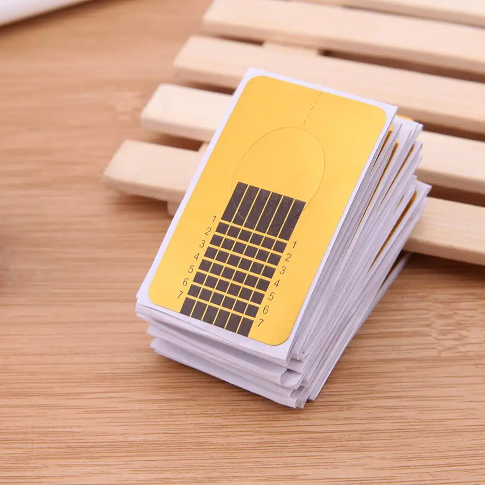 50/100 шт. руководство по выдвижения ногтей формы наклейки на Кончики Maincure