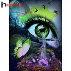 Алмазная мозаика Huacan, картина 5D с изображением водопада, с вышивкой в виде бабочки, творческое домашнее украшение