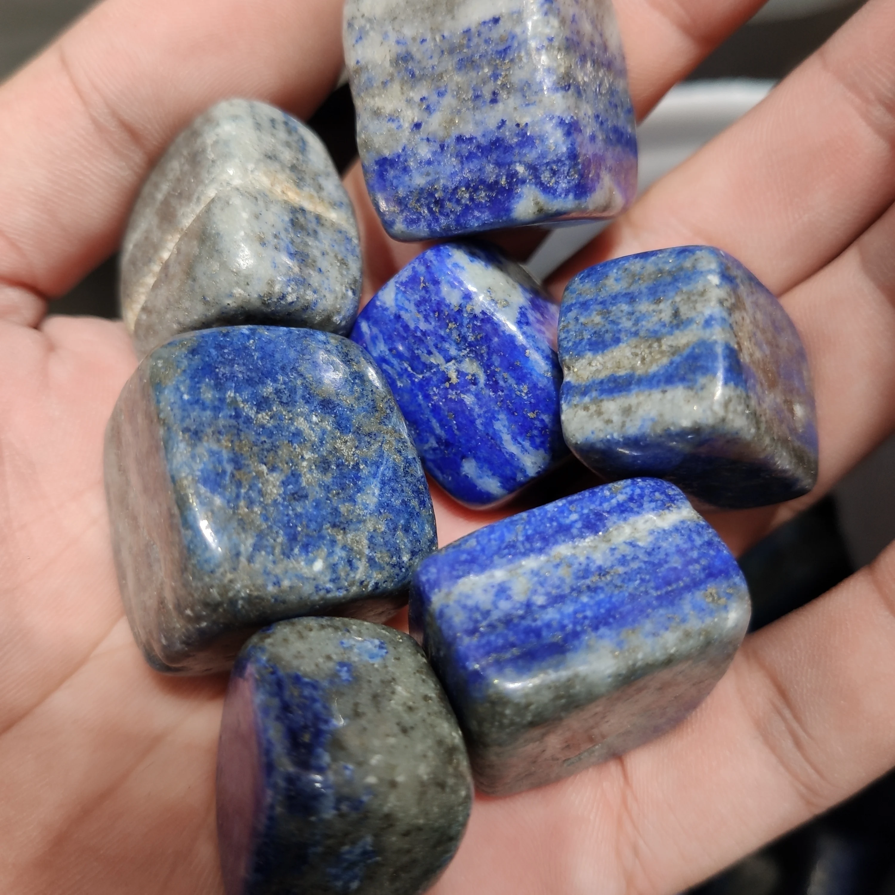 Natural Lapis Lazuli Blue Stone Lasurite Gravel Rock Crystal Quartz Mineral Specimen Fish Tank Garden Flowerpot Decoration | Дом и сад
