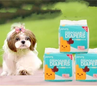10pcsbag dog diapers diaper for dogs pet female dog disposable leakproof nappies puppy super absorption physiological pants