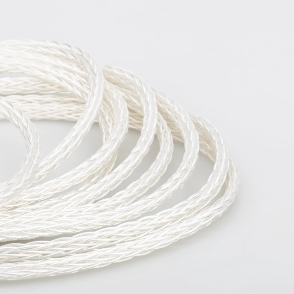 Audiocrast 1619 16 ядер 6N OCC и серебряный кабель PTFE для наушников Сделай Сам Наушники DIY