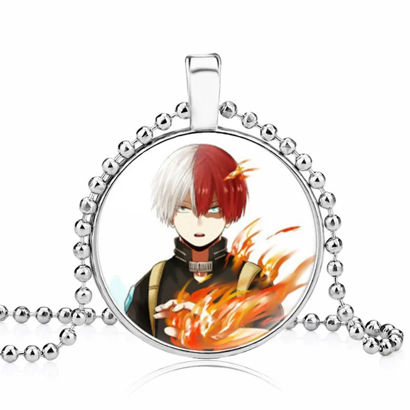 Ожерелье с бисером из аниме моя геройская академия стеклянный кабошон в стиле