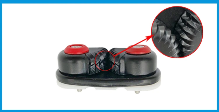 2X черный анодированный алюминиевый Cam cleat лодка веревка Matic морской парусный