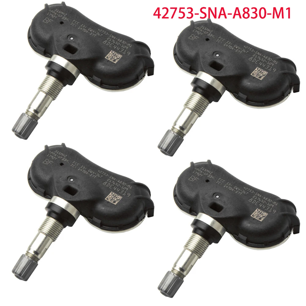Датчик давления в шинах 4х TPMS для Honda Fit CR Z Odyssey Civic Hybrid 2009 2010 2011 2012 42753 SNA A830 M1 GQ4