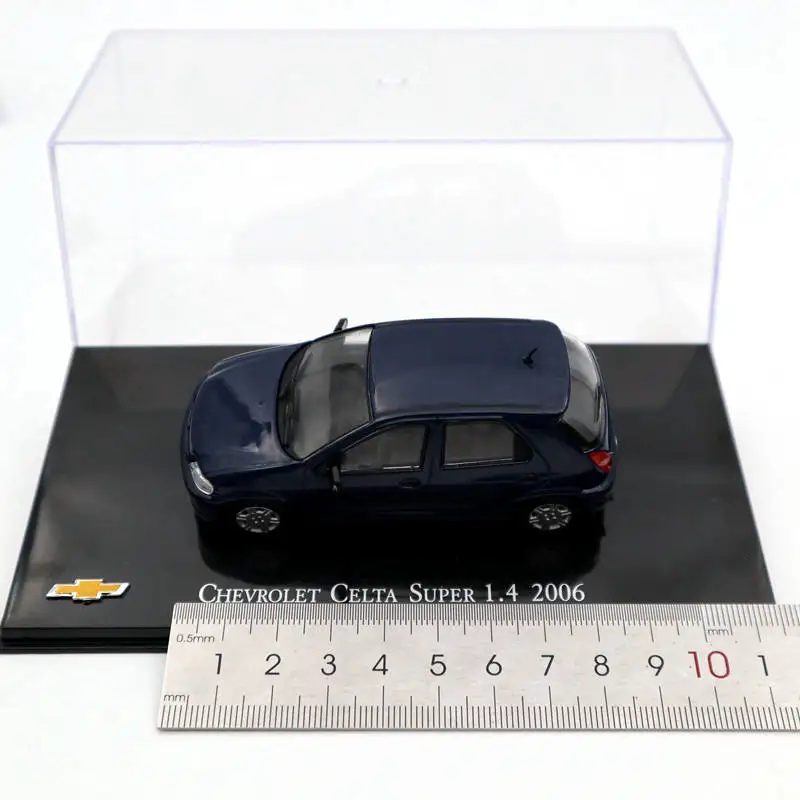 IXO 1:43 Chevrolet Celta Super 1 4 2006 темно синие модели литья под давлением коллекция