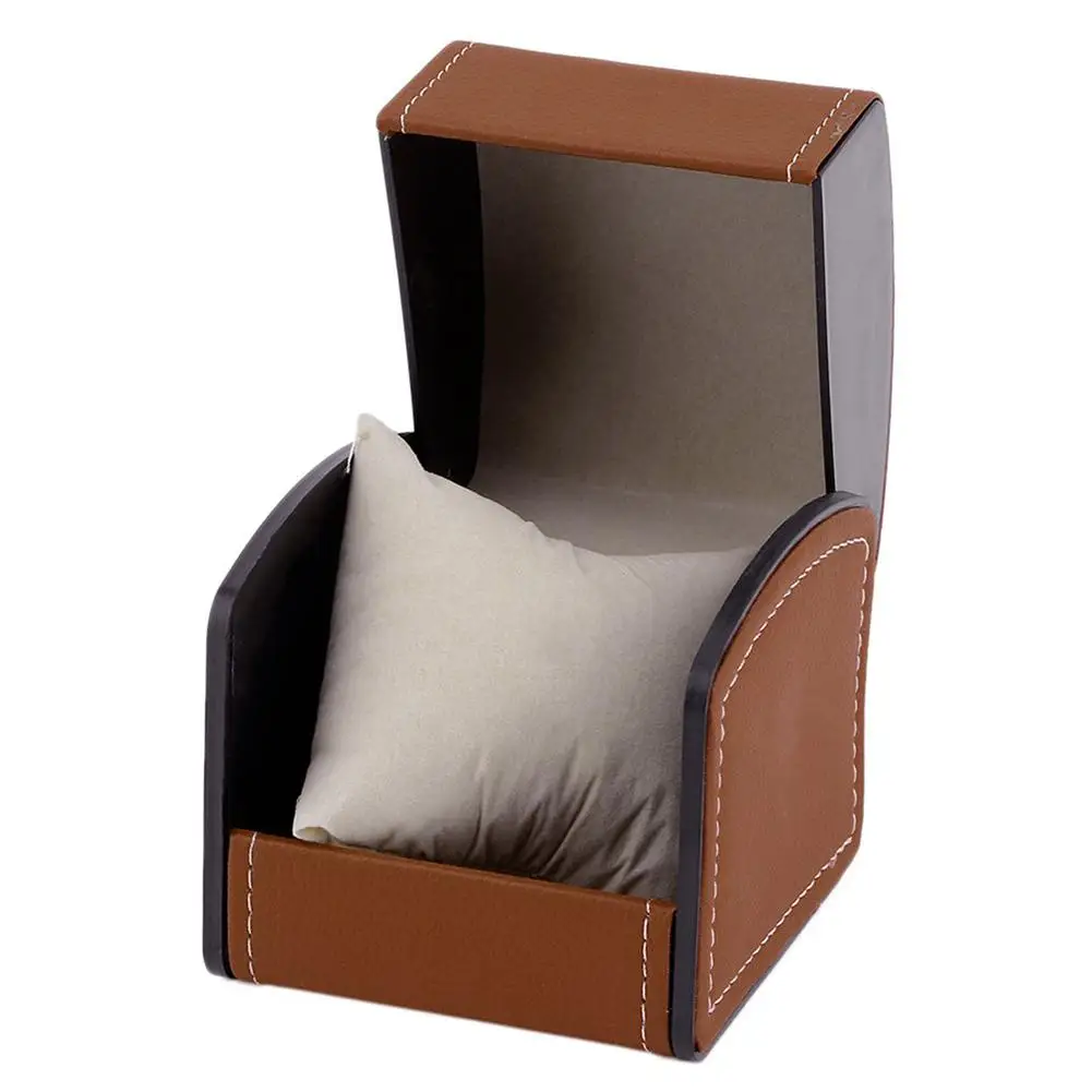 

70% Hot Sale Watch Box Portable Exquisite Faux Leather Watch Protective Box Organizer for Home