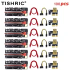 100 шт., Райзер TISHRIC VER 009S PLUS PCI-E 16x, Райзер 009s Plus 3 в 1, 6-контактный Райзер PCI, 6-контактный USB 3,0 Pcie, Райзер-карта для майнинга BTC