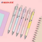 Гелевые ручки BEIFA карамельных цветов, 0,5 мм, черная заправка, канцелярские принадлежности Morandi Nuetral caneta для офиса, школы, журнала, письма stylo