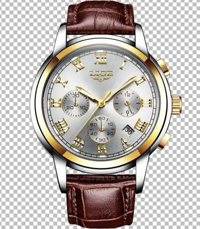 L Gold White LIGE, новинка, часы для мужчин, люксовый бренд, хронограф, мужские спортивные часы, водонепроницаемые, все стали, кварцевые, мужские часы, Relogio Masculino+ коробка - Цвет: L Gold White
