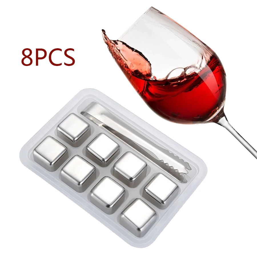 Кубик льда для виски вина из нержавеющей стали|Охладители и холодильники вина| |