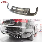 Задний спойлер-диффузор для губ из углеродного волокна для Audi A5 S5 Sline 2013-2016 плавники Акула стильный диффузор Защита бампера автомобильный Стайлинг