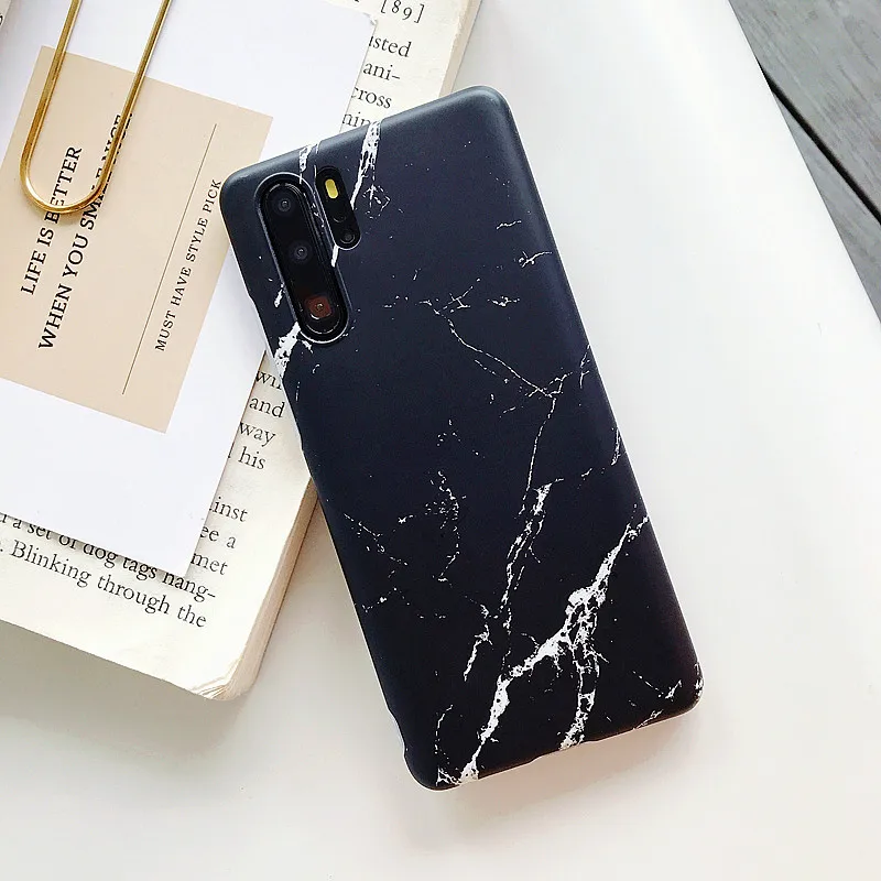 Матовый мраморный чехол для телефона Huawei Mate 20 30 Lite Pro матовый мягкий