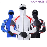 2021 clothes fishing shirt jacket ice silk quick dry sports clothing sun protection face neck anti uv breathable fishing hooded