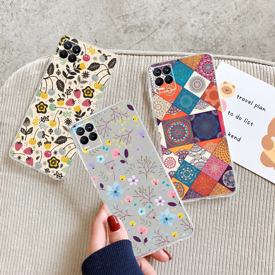 for oppo realme 8 pro case 6 4 cute printed soft silicone tpu phone back cover for realme 8 pro oppo realme8 4g rmx3085 cases free global shipping