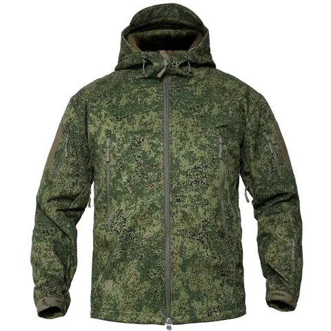 Тактическая мужская тренировочная куртка из мягкой кожи, водонепроницаемая куртка с капюшоном, уличная Флисовая теплая, для горных походов