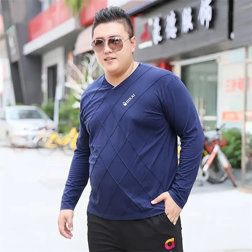 

large size 8XL 7XL 6XL 5XL New spring Long Sleeve T Shirt Men Vintage Slim Fit Cotton Shirts Men Plus Size Tops big size