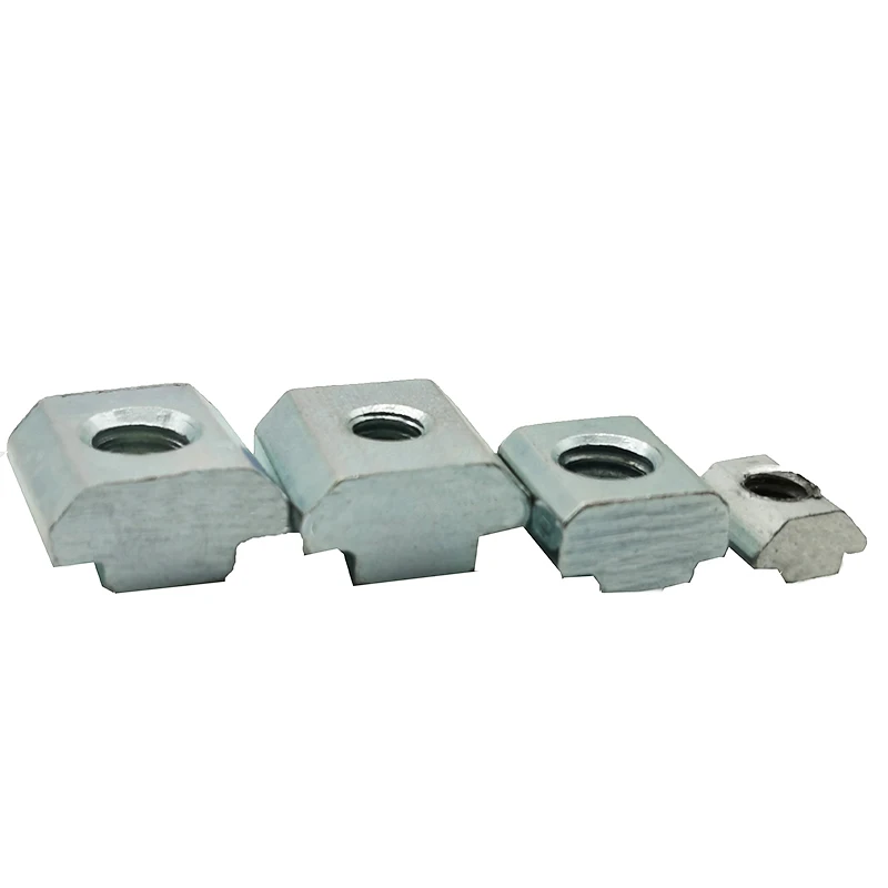 10 шт./50 шт. квадратные Т-образные гайки M3 M4 M5 M6 M8 для крепления алюминиевого