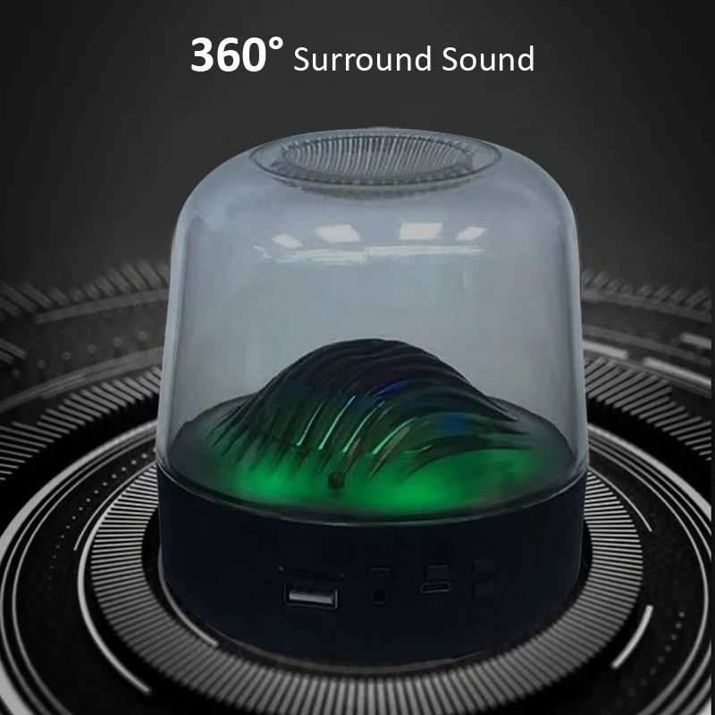 Портативная Bluetooth колонка с подсветкой RGB BT 5 0 стерео объемная музыка