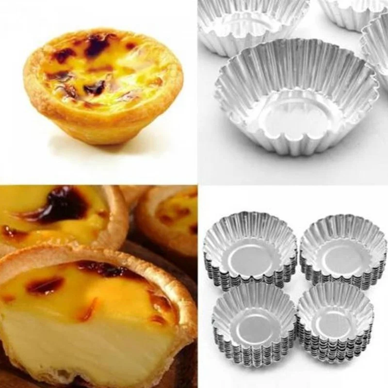 10 шт. алюминиевые формы для яичного пирога инструменты выпечки кексов