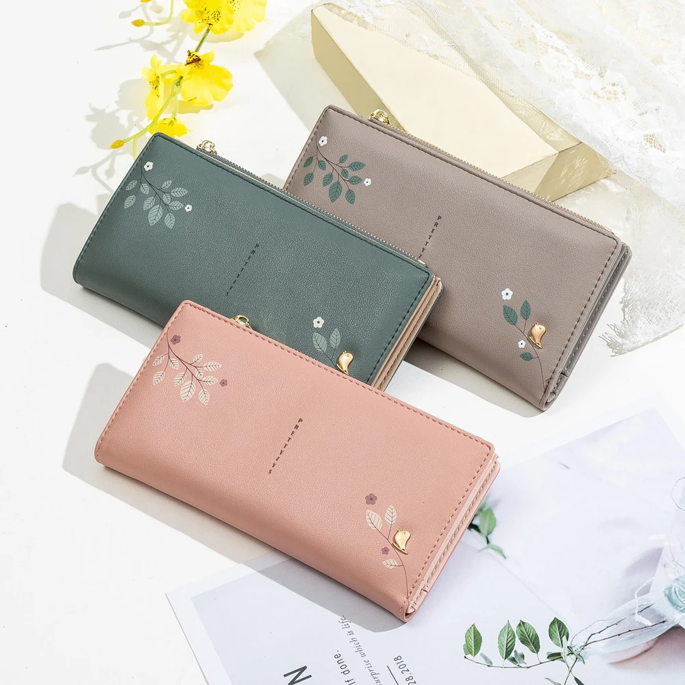 Модные многофункциональные кошельки для женщин дамские удлиненные бумажники из