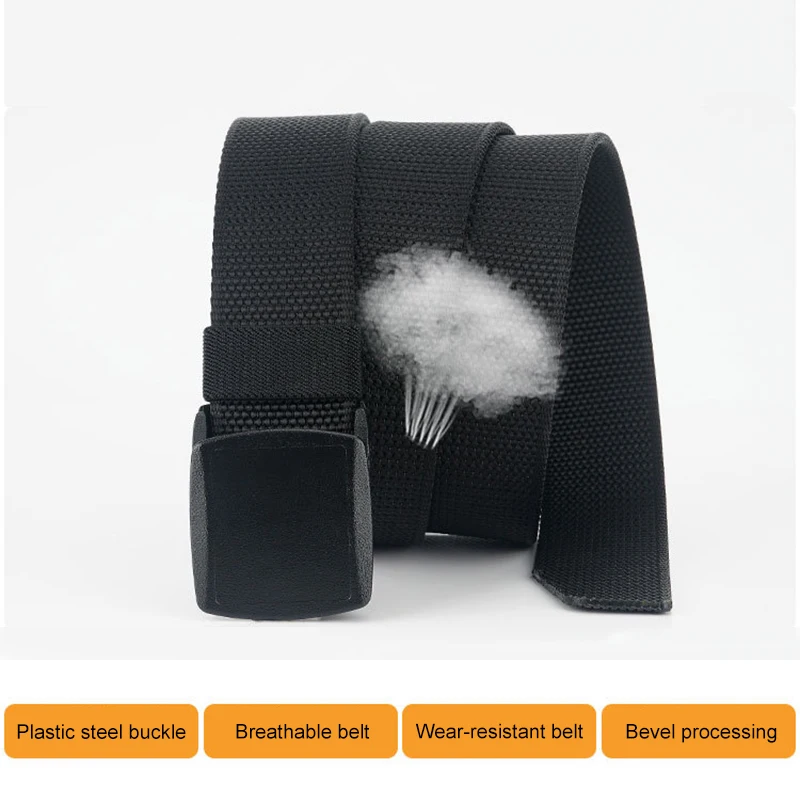 Сверхмощный нейлоновый ремень для мужчин легкий Быстросохнущий с гладкой
