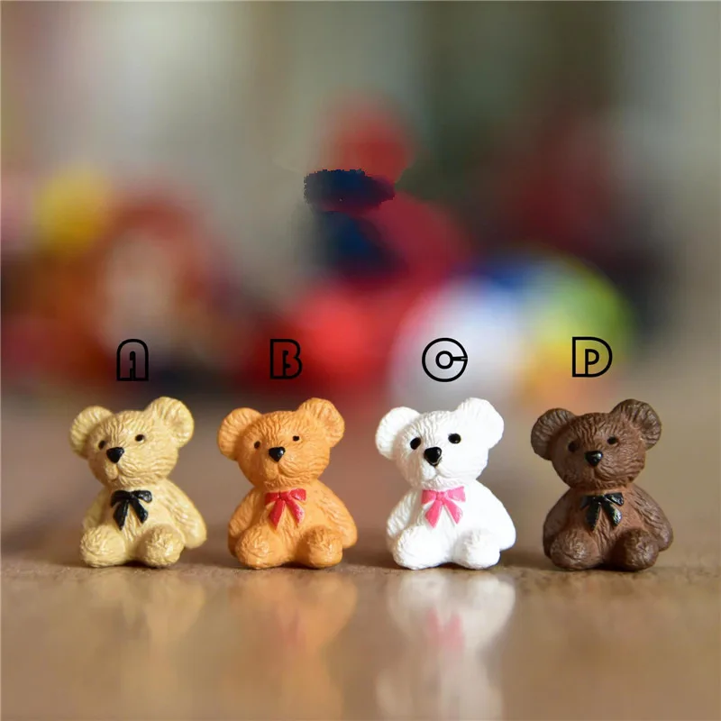 12 шт./лот 2 см очень маленький плюшевый мишка Фигурки игрушки Тедди Коллекционные