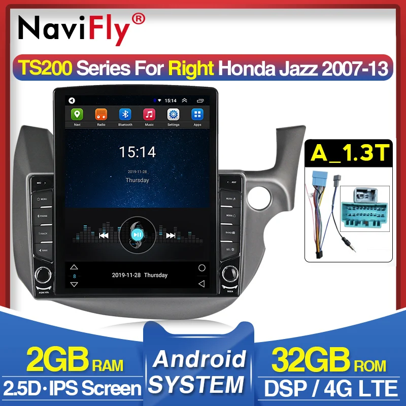 4G LTE IPS DSP 9 7 &quotAndroid 0 автомобильный Автомагнитола для HONDA FIT JAZZ 2007-2013 Автомобильный
