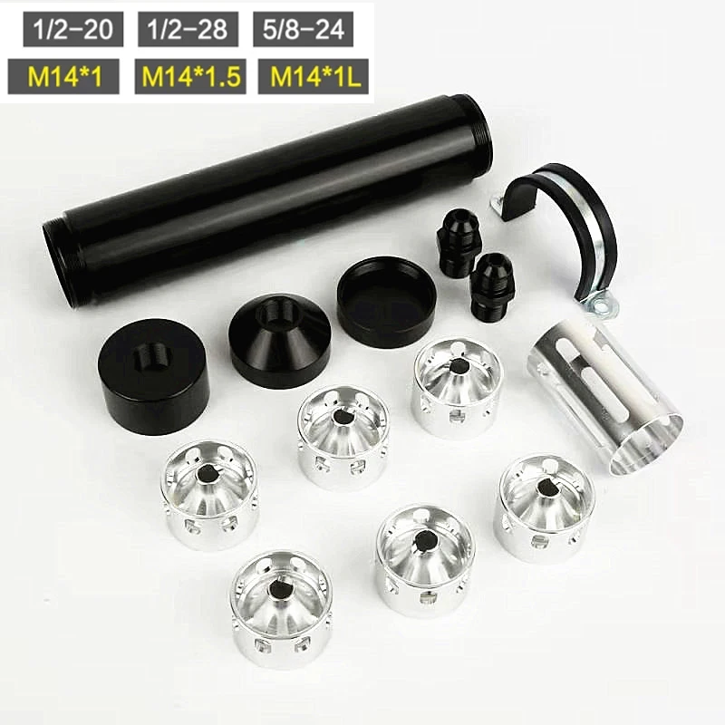 

Горячая Распродажа 8,6 дюйма OD 1,704 дюйма 5/8*24 и 1/2*28 для NAPA 4003 WIX 24003, автомобильный топливный фильтр, Алюминиевый автомобильный растворитель, ло...