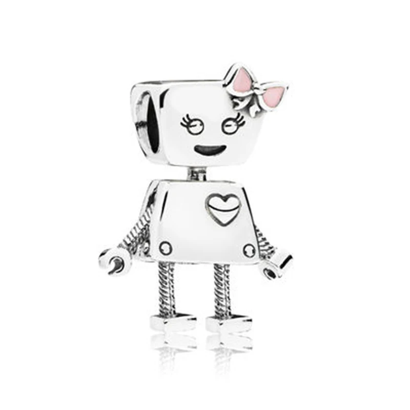 Charms 040 Посеребренные мальчики девочки микки Единорог шармы бусины Подвески подходят тонкие браслеты и ожерелье для женщин DIY любителей ювелирное дело - Цвет: Charms 040