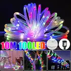 100LED рождественские гирлянды светильник s Водонепроницаемый LED Fairy светильник на открытом воздухе Свадебныевечерние украшения сада Веревка 10 м светодиодные гирлянды светодиодные лампы