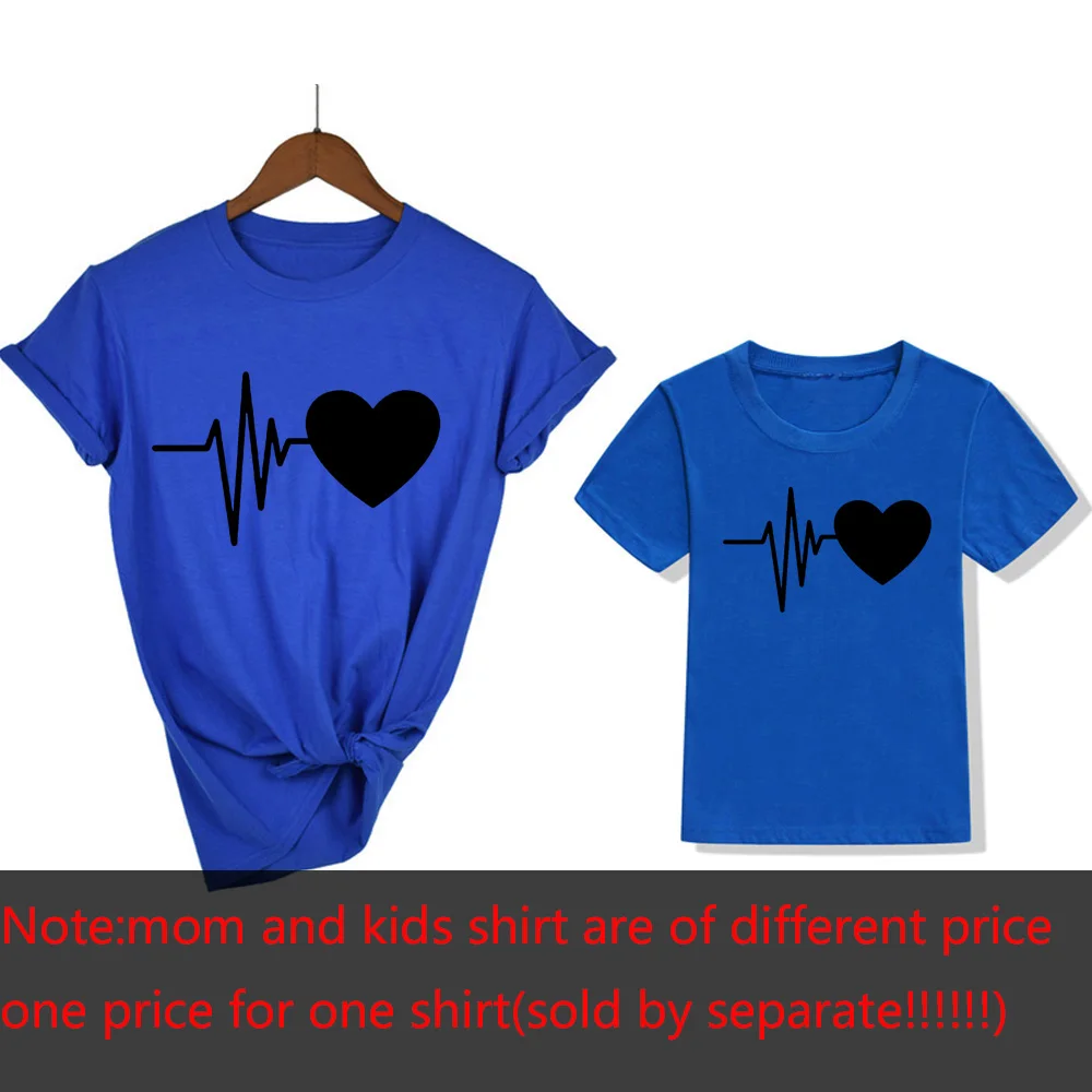 Camiseta informal con estampado de amor para mam&aacute; y ni&ntilde;o, trajes familiares, ropa para beb&eacute; y Mam&aacute;, camisetas a juego, 1 ud.-3
