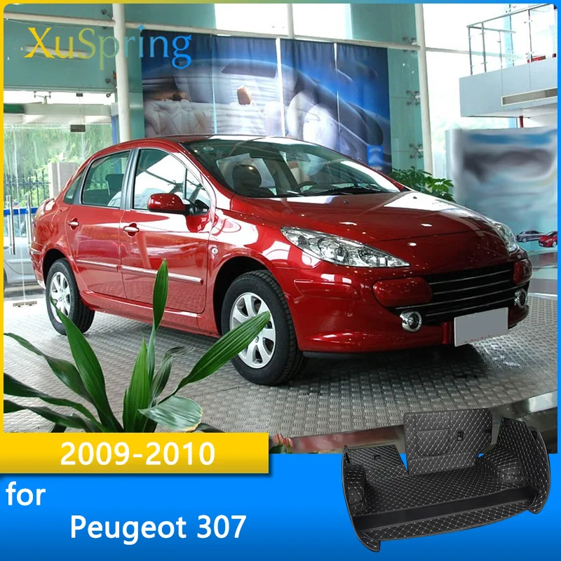 

Коврик для багажника автомобиля, подкладка для груза для Peugeot 307 2009 2010, прочная Задняя Крышка багажника, защитный Стайлинг
