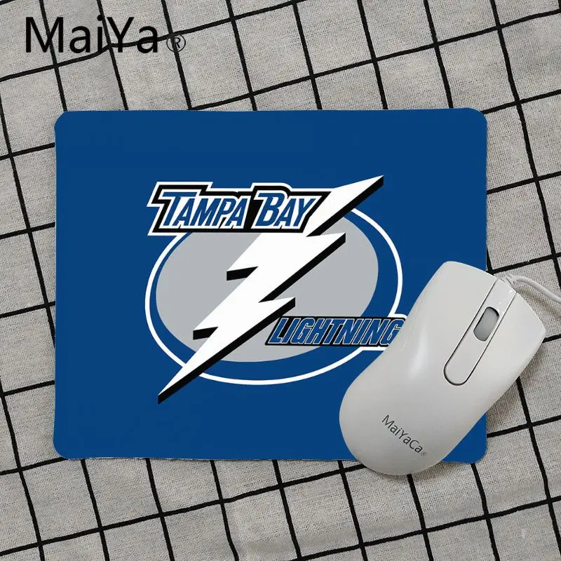 No Lock Edge18x22cm Maiya высокое качество Tampa Bay Lightning ice hockey высокоскоростной коврик для мыши Лидер продаж подставка под руку мышь - Цвет: No Lock Edge18x22cm