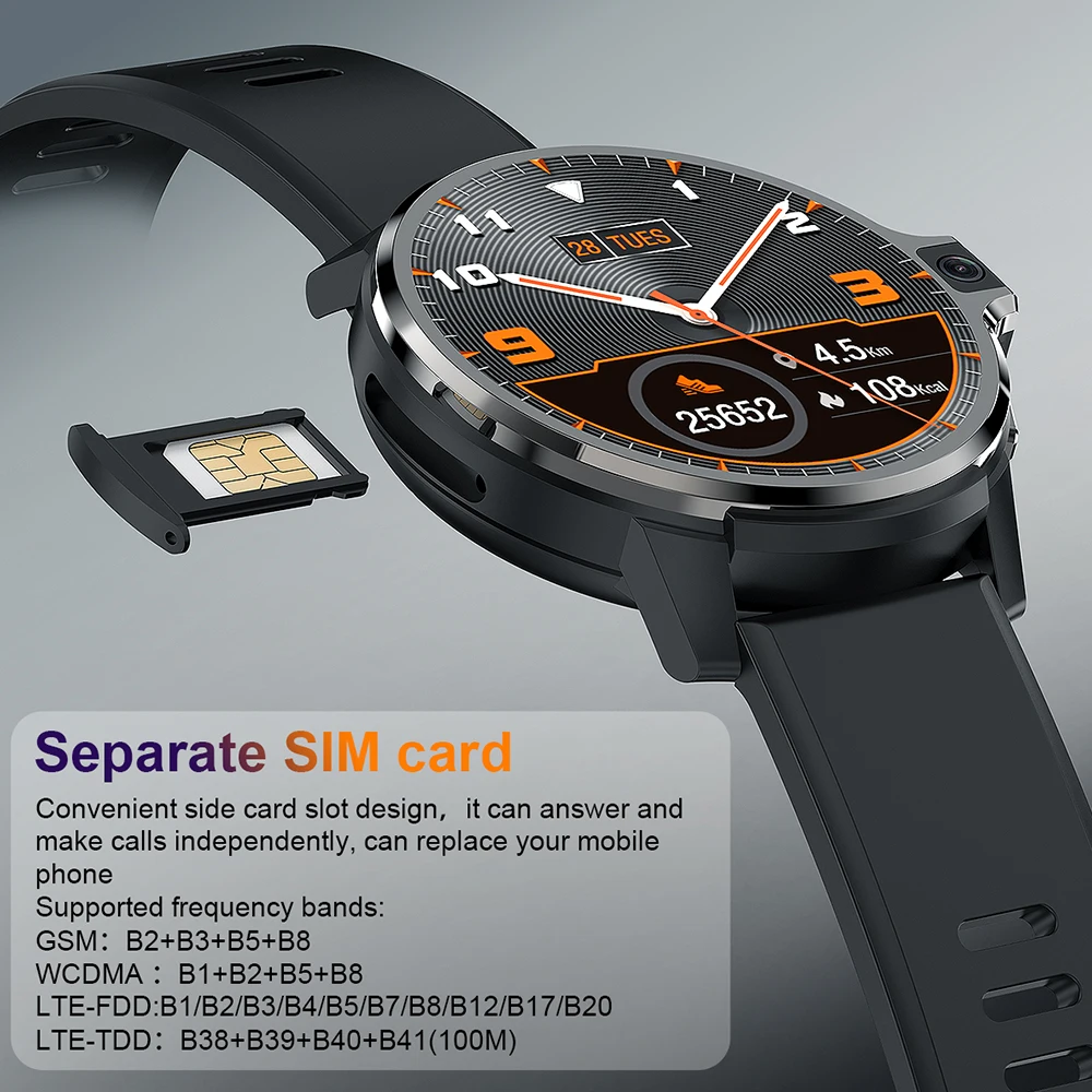 Смарт-часы LEMFO LEMP 4G GPS Wifi Android двойная система 64 Гб ПЗУ 1050 мАч большой аккумулятор