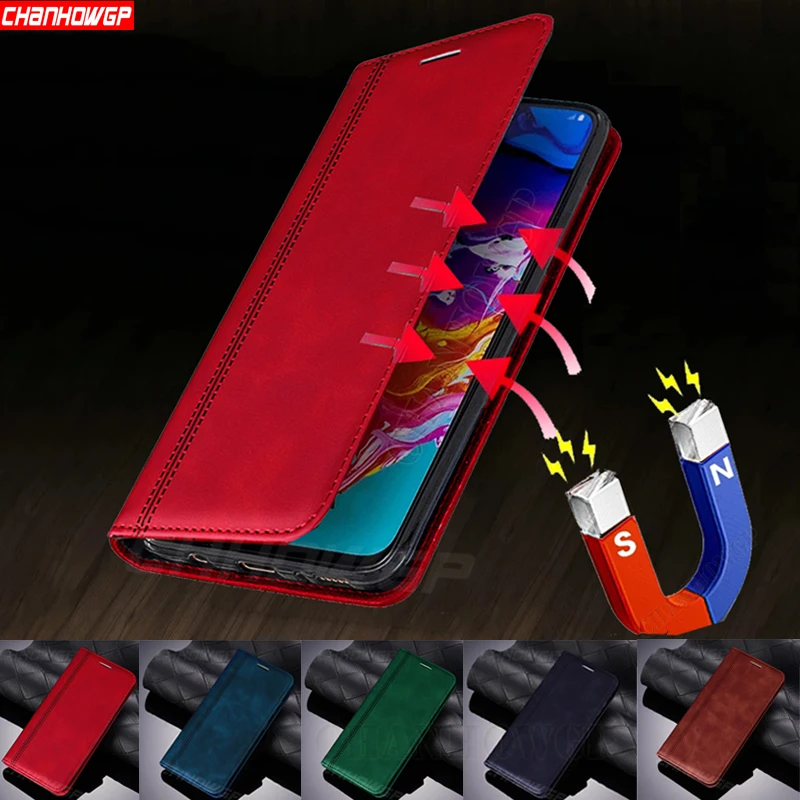 Кожаный чехол бумажник с откидной крышкой для Samsung Galaxy A12 A02 A32 A42 A52 A72 5G A21S A51 A71 A01 A11