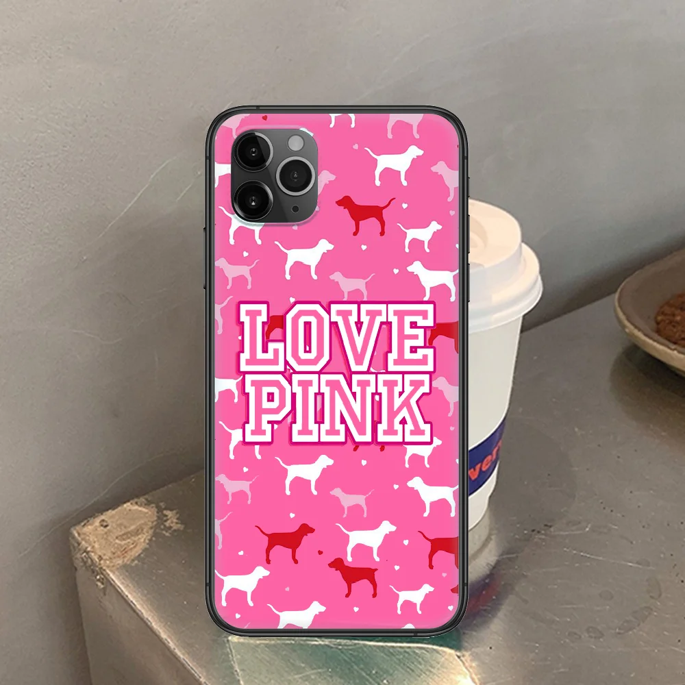 

Victorias Fashion Secret Phone Case Cover Hull For iphone 5 5s se 2 6 6s 7 8 12 mini plus X XS XR 11 PRO MAX black fashion
