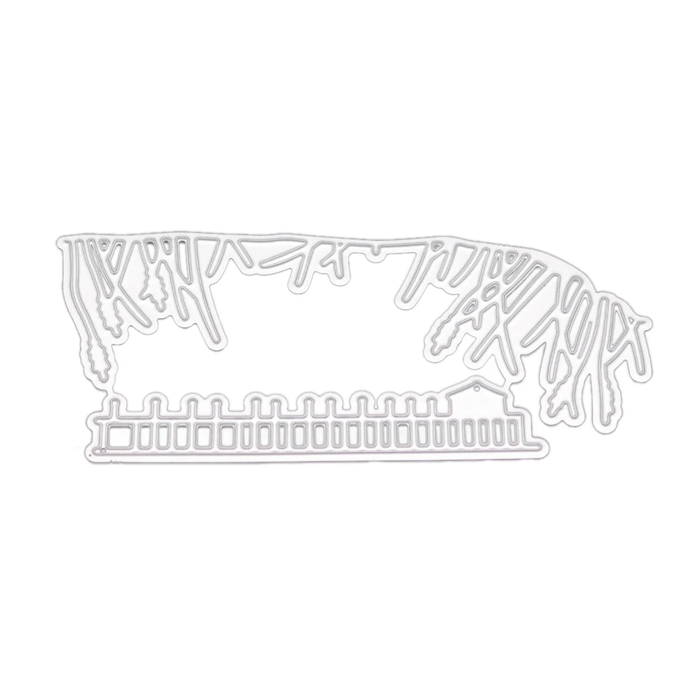 С видом на мост в форме Резки штампы бумаги фото ремесло тиснения вырезать