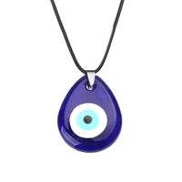 2021 new trendy evil eye round pendants necklace unisex beautiful charms necklace accessories creative party jewelry gift