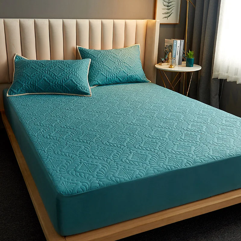 

Водонепроницаемая изоляционная утолщенная постельная простыня, наматрасник, постельное белье с тиснением, сшивание большого размера, нама...