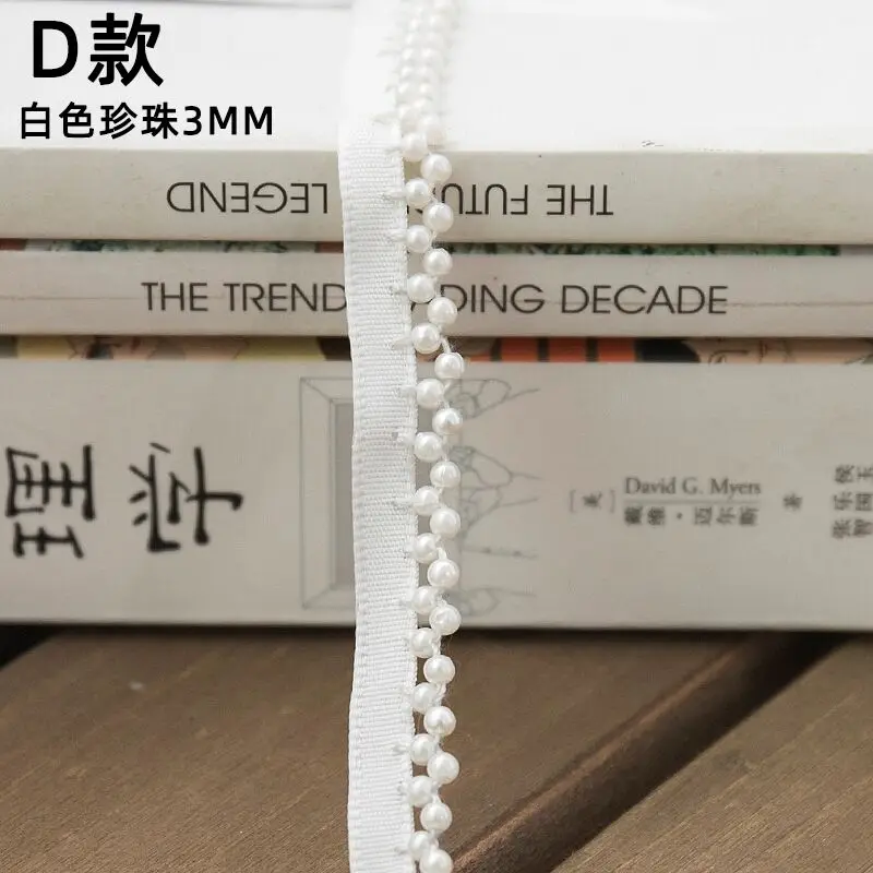 

High-End Handmade Beaded Ribbon Wedding Dress Neckline Neckline 3D Lace Applique Ornaments DIY Lace Sewing Decoration