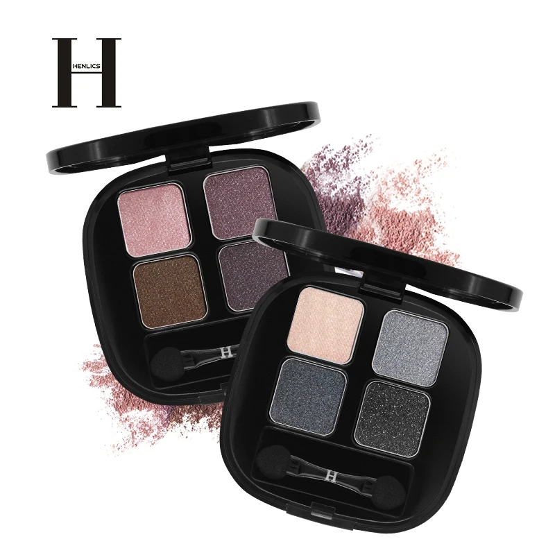 HENLICS Shimmer матовый палитры теней для макияжа Тени век Блеск порошок пигмент